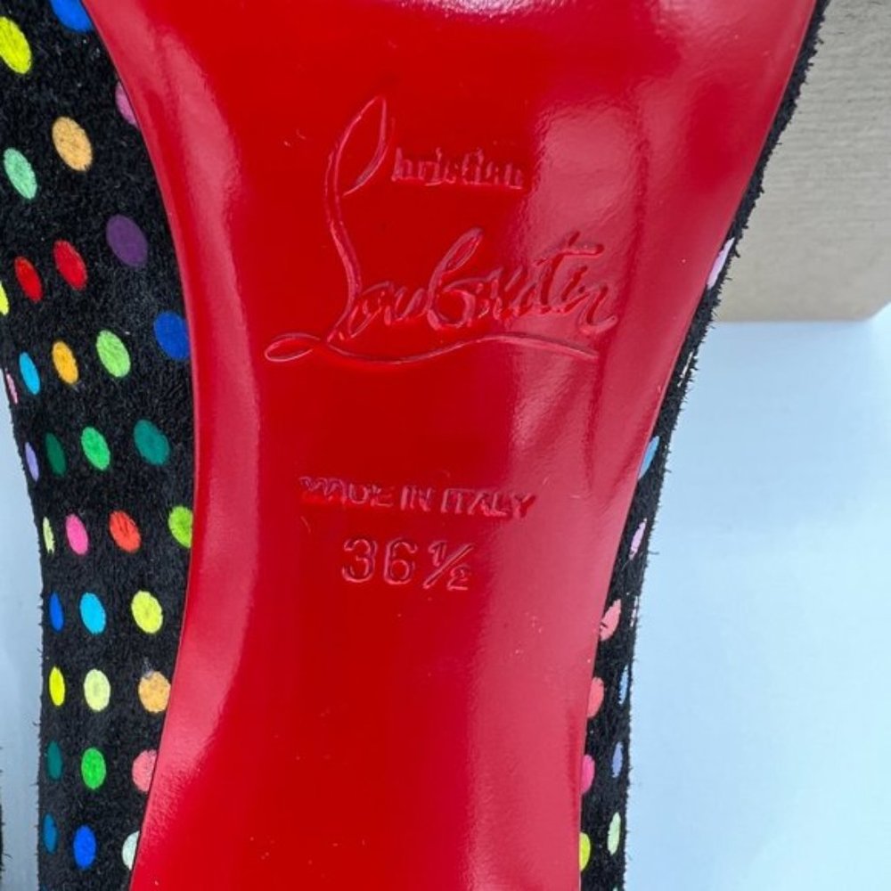 Christian Louboutin Polka Dot Hot Chick Leather Pumps - Picture 12 of 12